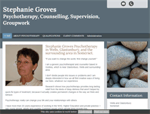 Tablet Screenshot of grovespsychotherapy.co.uk